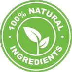Seal: made with natural ingredients